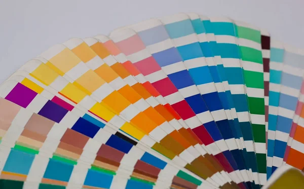 Renk Kılavuzu Örnekleri Pantone Yakın Çekim — Stok fotoğraf