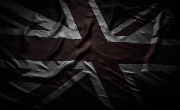 Κλείσιμο Της Εθνικής Σημαίας Του Ηνωμένου Βασιλείου Union Jack — Φωτογραφία Αρχείου