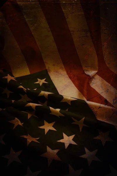 Amerika Birleşik Devletleri 'nde grunged bayrağı — Stok fotoğraf