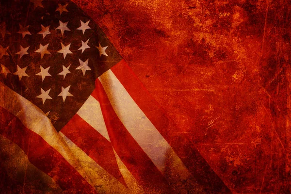 Американський Прапор Тлі Гранджу Вільним Простором — стокове фото