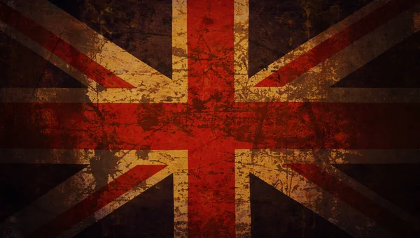 Primo Piano Della Bandiera Nazionale Del Regno Unito Union Jack — Foto Stock