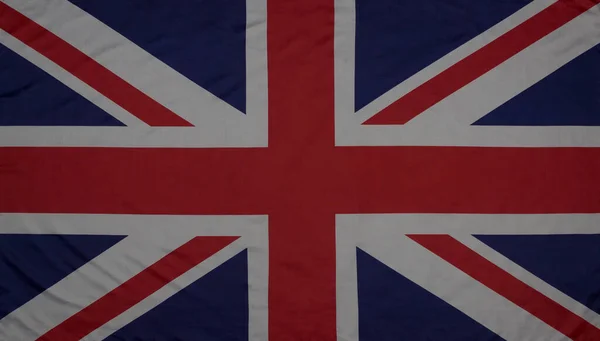 Fechamento Bandeira Nacional Reino Unido Union Jack — Fotografia de Stock