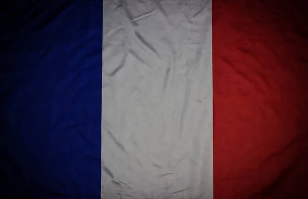 Primer Plano Bandera Francia — Foto de Stock