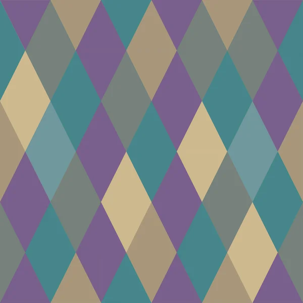 Naadloze Patroon Van Rhombuses Van Verschillende Kleuren Blauw Violet Tinten — Stockvector