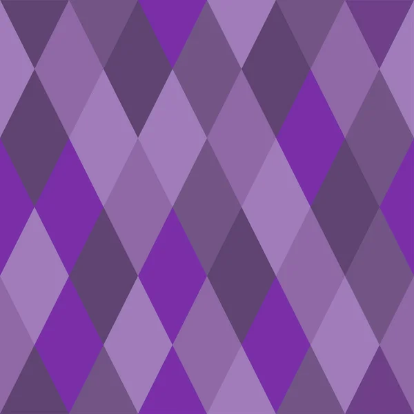 紫の色相のひし形のシームレス パターン — ストックベクタ
