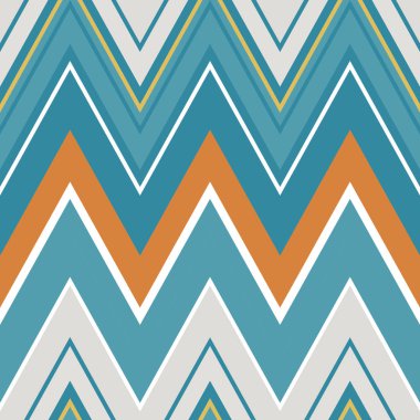 Tekstil retro desen. Zikzak çizgiler. Basit geometrik tarzı
