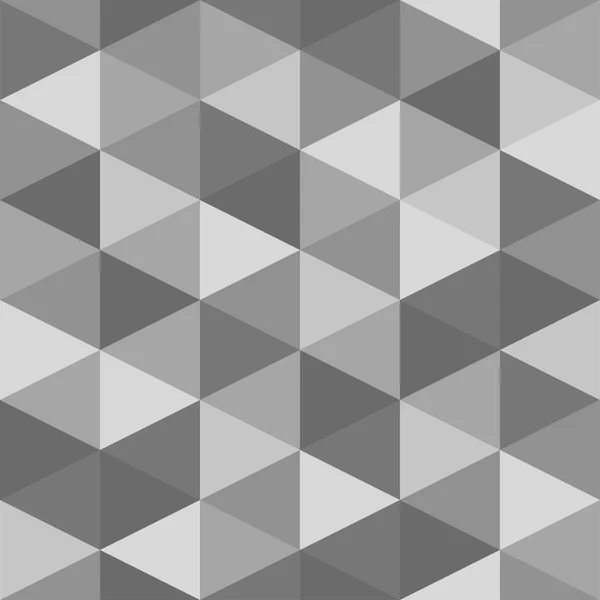 Motif Géométrique Sans Couture Triangles Nuances Gris Effet Papier Froissé — Image vectorielle