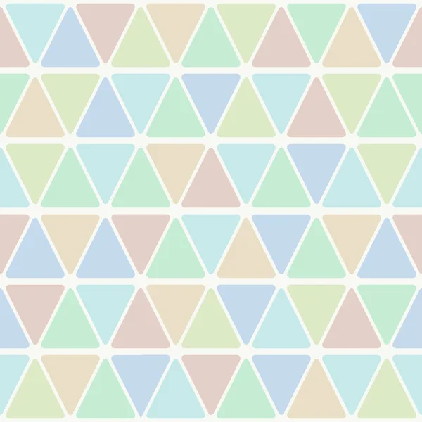 Бесшовный Рисунок Округлых Треугольников Пастельные Очки Легкие Нежные Цвета — стоковый вектор