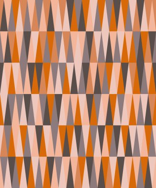Uzun üçgen kesintisiz geometrik desen. Arka plan. Orange, bej, gri