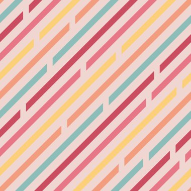 Seamless modeli. Alanlarda, köşegenleri eğik çizgilerle. Farklı renkte. Yumuşak renkler. Açık renkli.