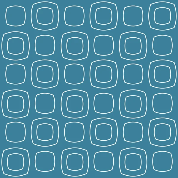 Gezwollen Pleinen Wit Een Blauwe Achtergrond Naadloze Patroon Herhalende Geometrische — Stockvector