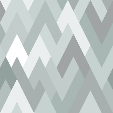 Mozaik sorunsuz zagzag desen. Gri tonlama, düşük kontrast. Basit geometrik arka plan