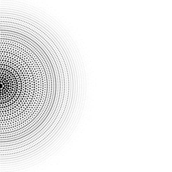 Sfondo Astratto Cerchi Concentrici Costituiti Punti Neri Grafiche Vettoriali