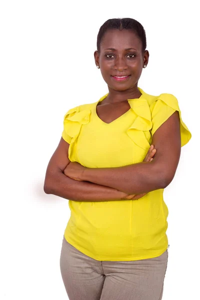 Retrato de menina africana, sorrindo . — Fotografia de Stock