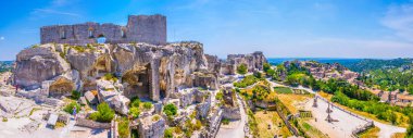 Franc 'taki Les Baux des Provence köyünde Baux Şatosu