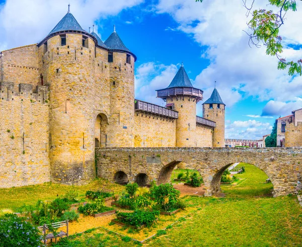 Fortification Carcassonne Franc — Stock Photo, Image