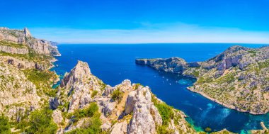 Calanque de Morgiou Franc 'taki les Calanques Ulusal Parkı' nda.