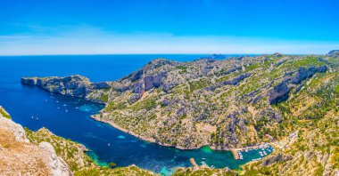 Calanque de Morgiou Franc 'taki les Calanques Ulusal Parkı' nda.