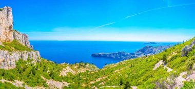 Franc 'taki Calanques Ulusal Parkı' nda Calanque Sugiton