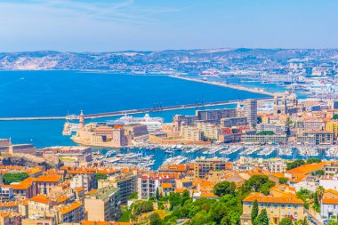 Vieux Port Marseille, Frangı adlı havadan görünümü