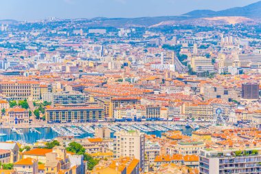 Vieux Port Marseille, Frangı adlı havadan görünümü