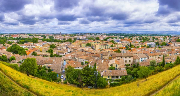Aerial View Modern Carcassonne Franc — Stock Photo, Image