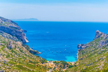 Calanque Sormiou Franc 'taki les Calanques Ulusal Parkı' nda