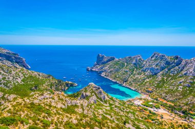 Calanque Sormiou Franc 'taki les Calanques Ulusal Parkı' nda
