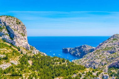 Calanque de Morgiou Franc 'taki les Calanques Ulusal Parkı' nda.