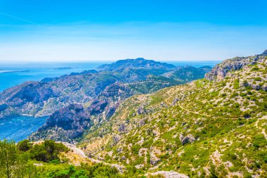 Calanque de Morgiou Franc 'taki les Calanques Ulusal Parkı' nda.