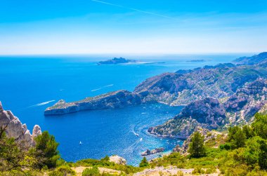 Calanque de Morgiou Franc 'taki les Calanques Ulusal Parkı' nda.