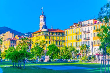 Park promenade du paillon in Nice, Franc clipart