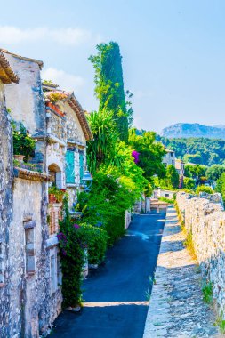 Dar sokak içinde eski şehir, Saint Paul de Vence, Frangı