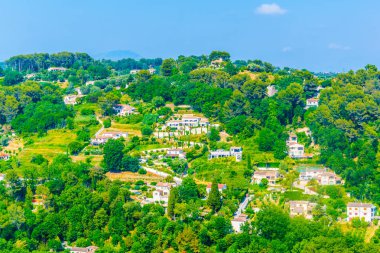 Frangı köyde Saint Paul de Vence yakınındaki bir dağ köyü