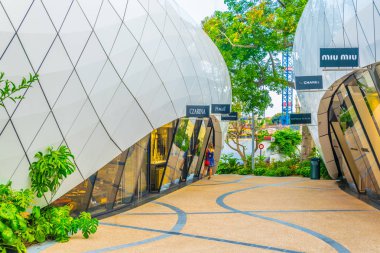 Monte Carlo, Monaco, 14 Haziran 2017: Beyaz pavyonlar Monte Carl