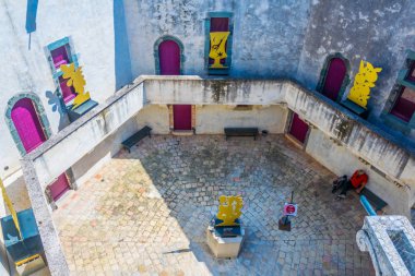 Courtyard of the Citadel of Saint Tropez, Franc clipart