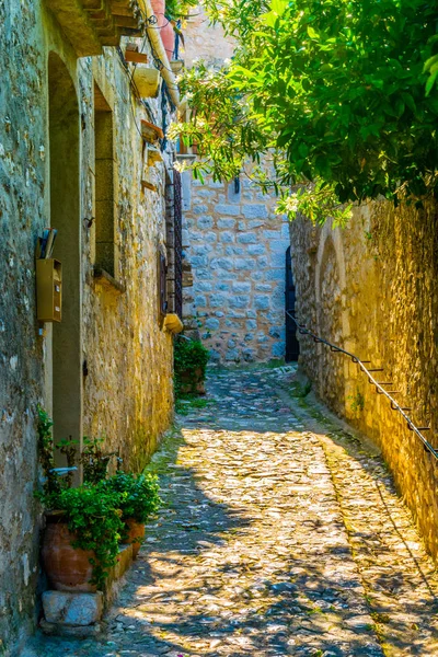 Een Smalle Straat Oude Stad Van Saint Paul Vence Franc — Stockfoto