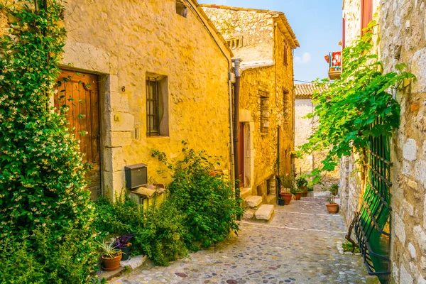 Una Calle Estrecha Casco Antiguo Saint Paul Vence Franc — Foto de Stock