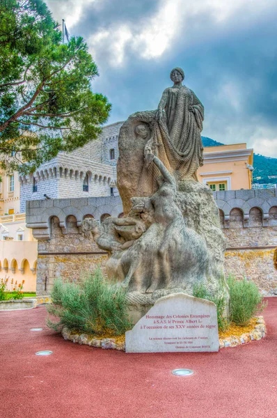 Monument För Att Hedra Främmande Kolonier Staden Monac — Stockfoto