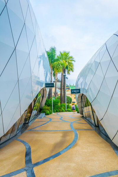 MONTE CARLO, MONACO, JUNE 14, 2017: White pavilions of Monte Carl