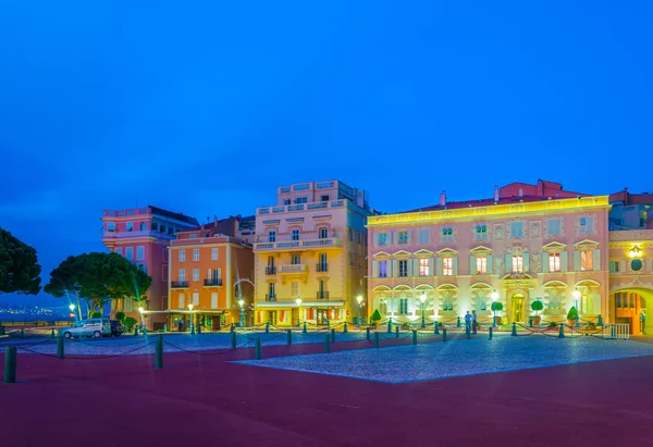 Palace Prince Monaco Nigh — Stock Photo, Image