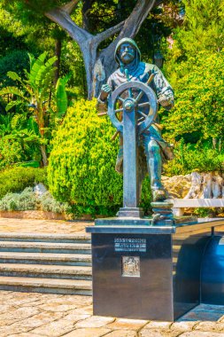 Heykel Prens Albert ben Saint Martin ülkesindeki Monac içinde bahçeleri