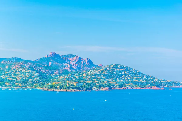 Bahía Agay Bajo Macizo Esterel Franco — Foto de Stock