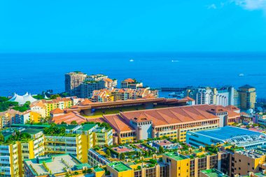 Stade Louis II Monac içinde havadan görünümü