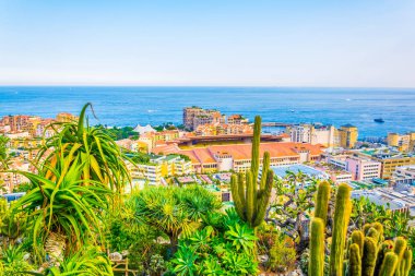 Havadan görünümden Jardin exotiqu Stade Louis II Monako
