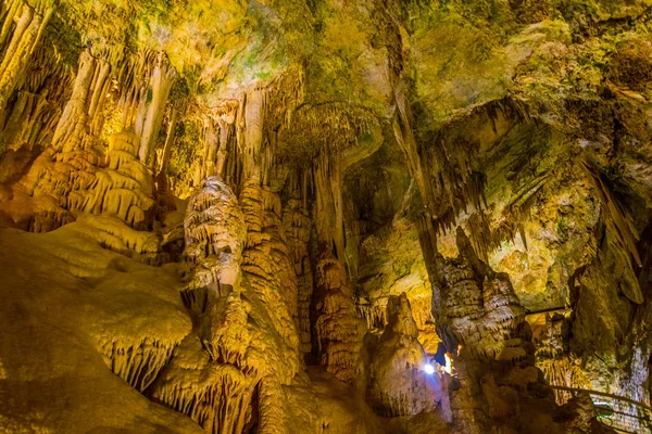 Interior Grotto Jardin Exotique Gardens Monac — Stock Photo, Image