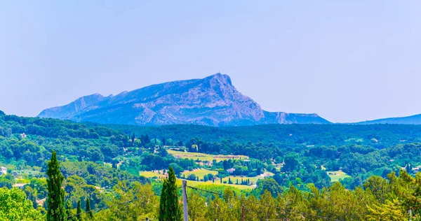 Montagne Sainte Victoire Franc — Stock Photo, Image