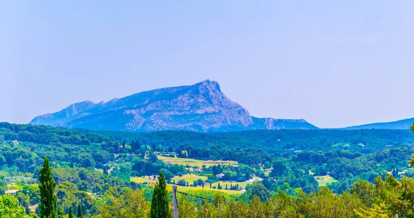 Montagne Sainte Victoire Franc — Stok fotoğraf