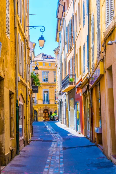 Aix Provence Merkezi Frangı Dar Bir Sokakta — Stok fotoğraf