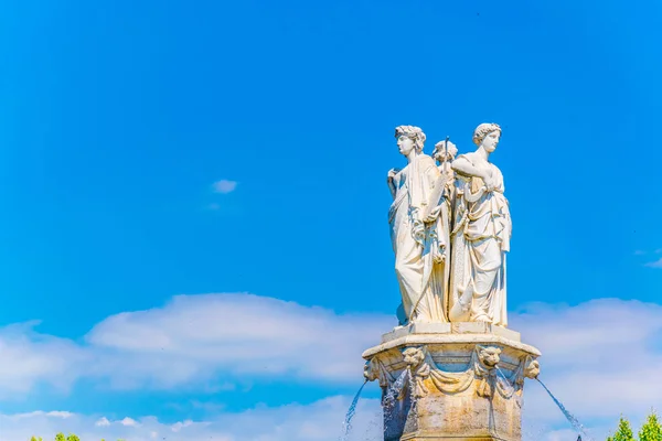 Fontaine Rotonde Aix Provence Franc — Foto Stock